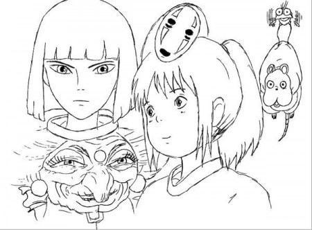 Spirited Away in 2023 | Studio ghibli art, Coloring books, Ghibli art