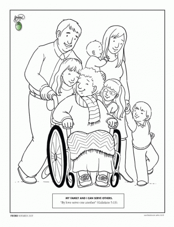 children helping others coloring pages 463 | Best Coloring Page Site