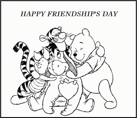 Happy Friendship Day Coloring Pages 2016 - Friendship Day Coloring ...