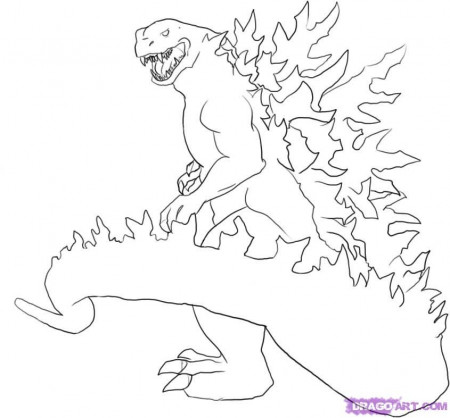 Godzilla Pictures To Color - Coloring Pages for Kids and for Adults