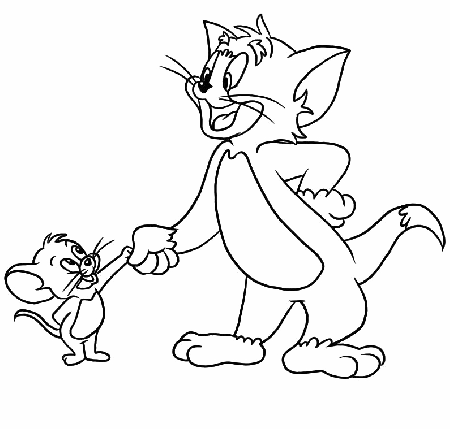 Tom And Jerry S - Coloring Pages for Kids and for Adults