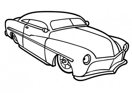 Ancient Hot Rod coloring book to print and online