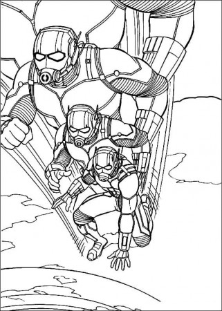 Ant-Man from Marvel Coloring Page - Free Printable Coloring Pages for Kids