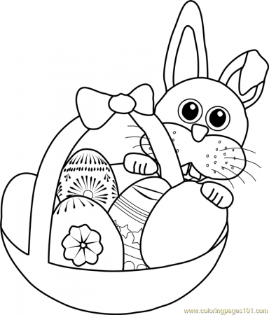 Easter Bunny with Basket Coloring Page for Kids - Free Easter Printable Coloring  Pages Online for Kids - ColoringPages101.com | Coloring Pages for Kids