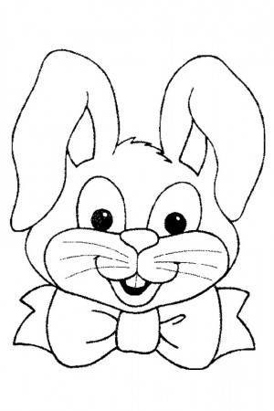 easter bunny face coloring pages - Clip Art Library