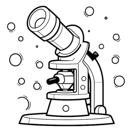 Microscope for Coloring Book ...