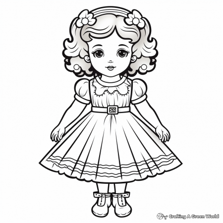 Doll Coloring Pages - Free & Printable!