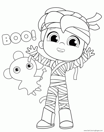 Mummy Zee Boo! Coloring Pages True Halloween - Get Coloring Pages