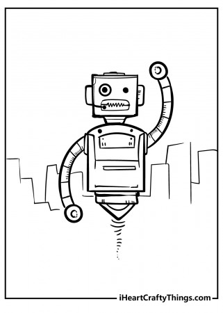 Printable Robot Coloring Pages (Updated 2023)