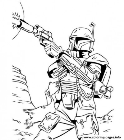 Star Wars Bounty Hunter Coloring page ...