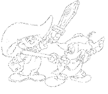 The three musketeers Coloring Pages