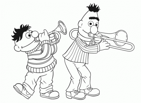 Bert And Ernie Coloring Pages The Line It Is Drawn 152 Muppet 