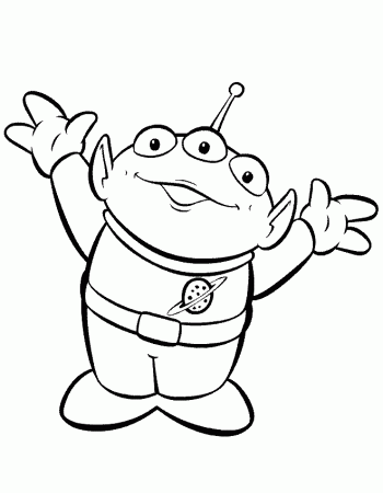 Coloring Pages of Space Alien | Coloring Pages