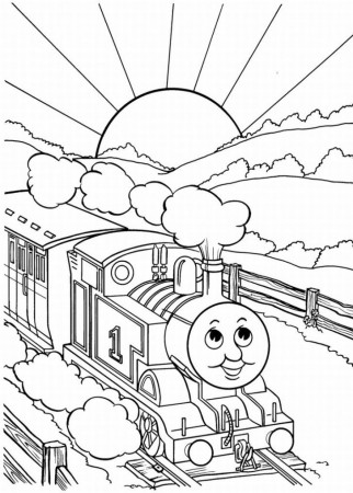 Thomas the Tank Engine Coloring Pages (14) | Coloring Kids