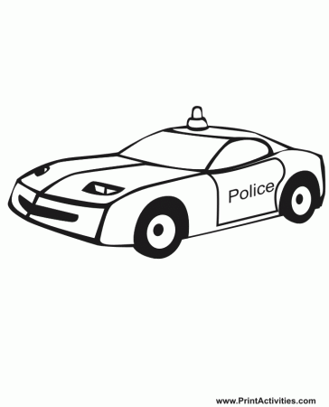 Police Car Coloring Pages | Kids Coloring Pages | Coloring Books 