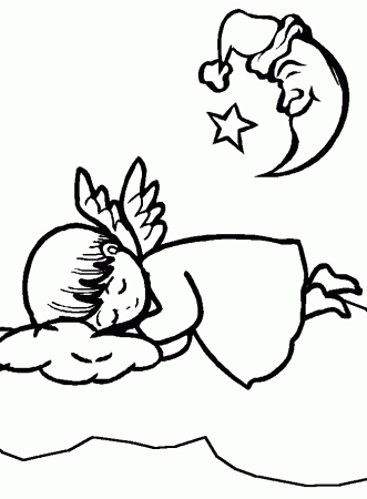 Angel Coloring Pages | Fantasy Coloring Pages