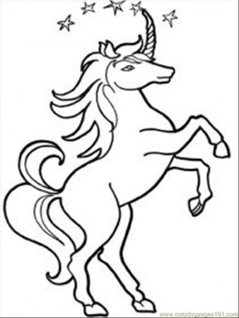Coloring Pages Unicorn 12 Med (Cartoons > Unicorn) - free 
