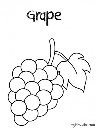 f grapes Colouring Pages