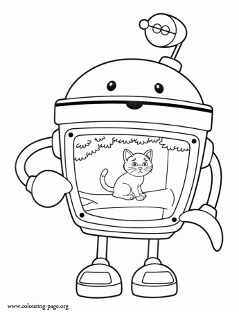 Team Umizoomi - Bot, the super robot computer coloring page