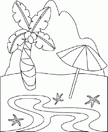 On The Beach Coloring Pages Barbie Play On The Beach Coloring 