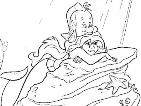 Ariel In Love Little Mermaid Coloring Pages - Kids Colouring Pages