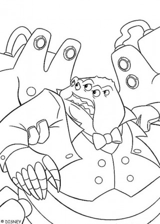 Monsters, Inc. coloring pages - Waternoose 1