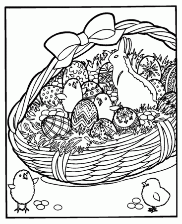 FREE Printable Easter Coloring Book Pages - Deal Doll