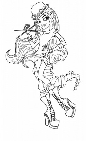 Monster High Coloring Pages for Kids- Printable Coloring Pages