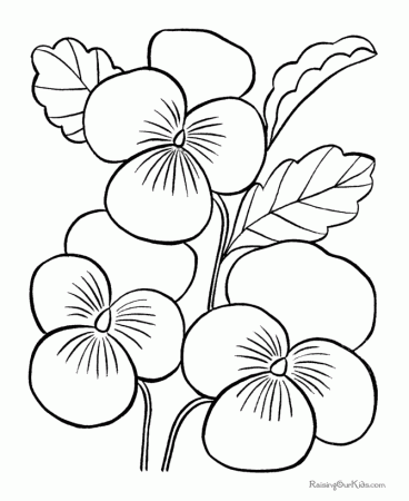 Free Printable Flowers Coloring Pages - Free Printable Coloring 