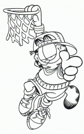 garfield vampire Colouring Pages
