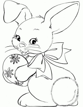 Easter Coloring Pages : Cute Easter Coloring Page For Kids Kids 