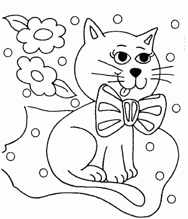 Kitten Coloring Pages for Kids- Printable Coloring Book Pages for Kids