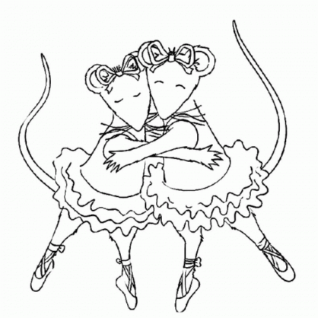 angelina Ballerina Colouring Pages (page 2)