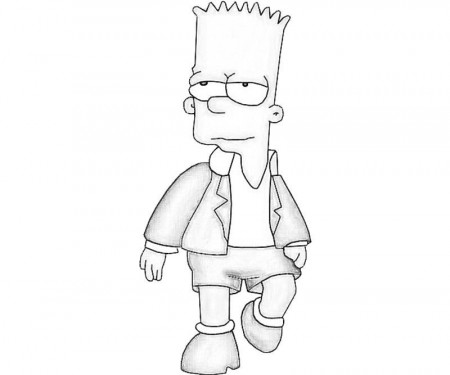 bart simpson coloring page the simpsons pages - Quoteko.