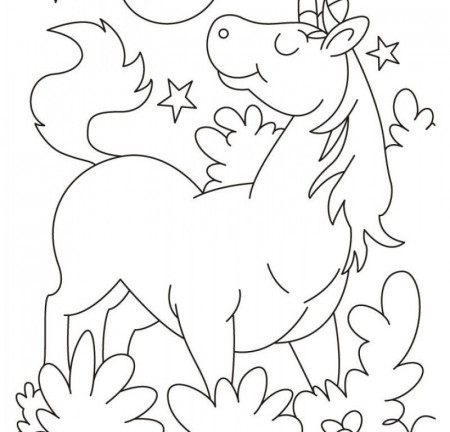 Cute Cartoon Unicorn Coloring Pages - Kids Colouring Pages