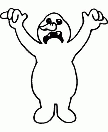 Halloween Ghost Coloring Page - Big Scary Halloween Ghosts - Free 