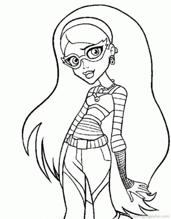 Monster High Ghoulia Yellps Coloring Pages | Free Printable 