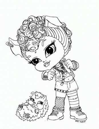 Monster High Gillington Little Coloring Pages: Monster High 