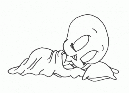 Garfield Coloring Pages : Garfield Sleeping Slumbering Coloring 