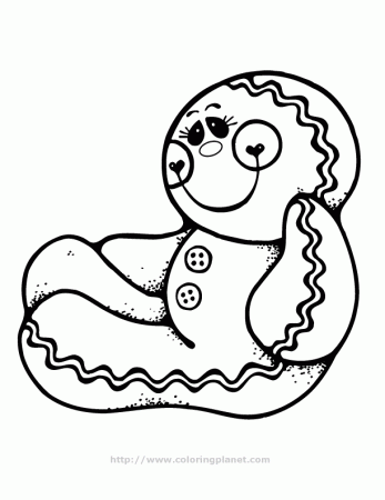 gingerbread people Colouring Pages
