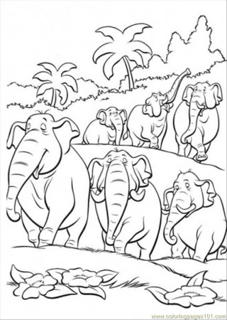 indian elephant Colouring Pages