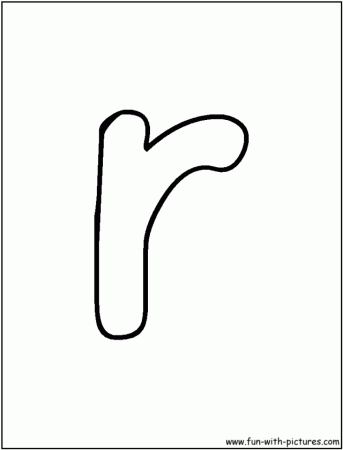 Bubble Letter R Lowercase 199545 R Coloring Page