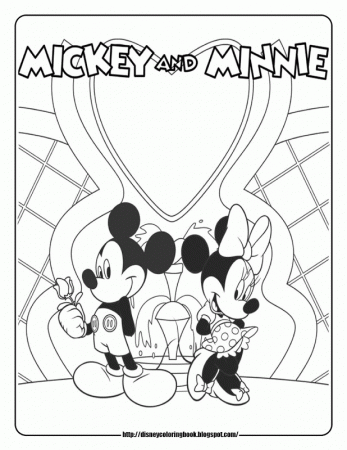 Minnie Mouse Disney Coloring Pages