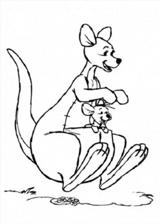 Kangaroo Coloring Pages Kids | 99coloring.com