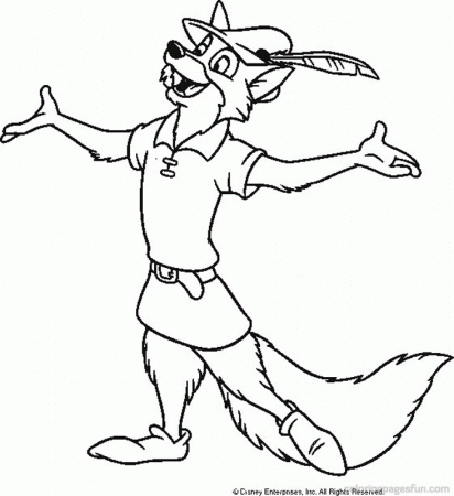 one fox Colouring Pages