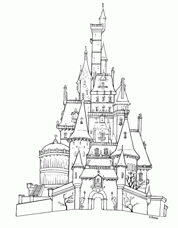 Kids Sand Castle Coloring Page | Kids Coloring Page