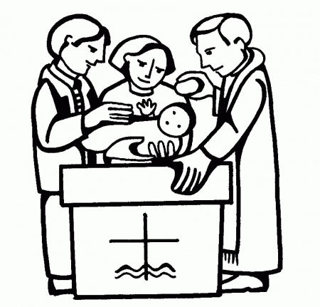 El baptism rite Colouring Pages (page 3)