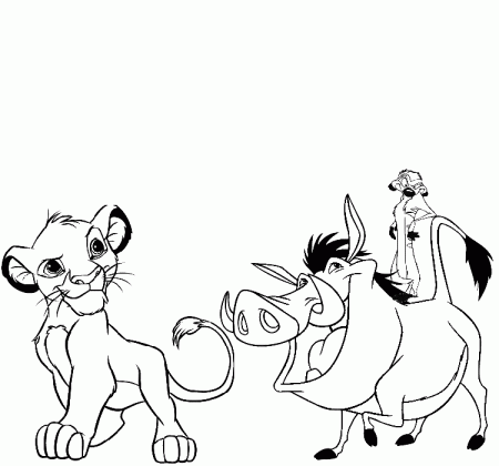 lion king kula 2 Colouring Pages (page 3)