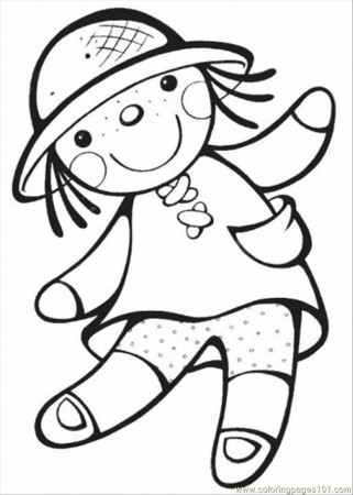 Dolls Colouring Pages