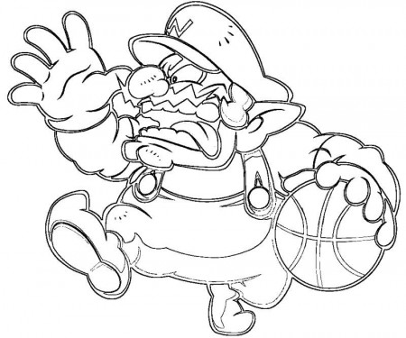 wario coloring sheets - Quoteko.